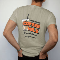 Rhode Island Coffee Milk T-Shirt – Vintage Style Retro Coffee Graphic Tee
