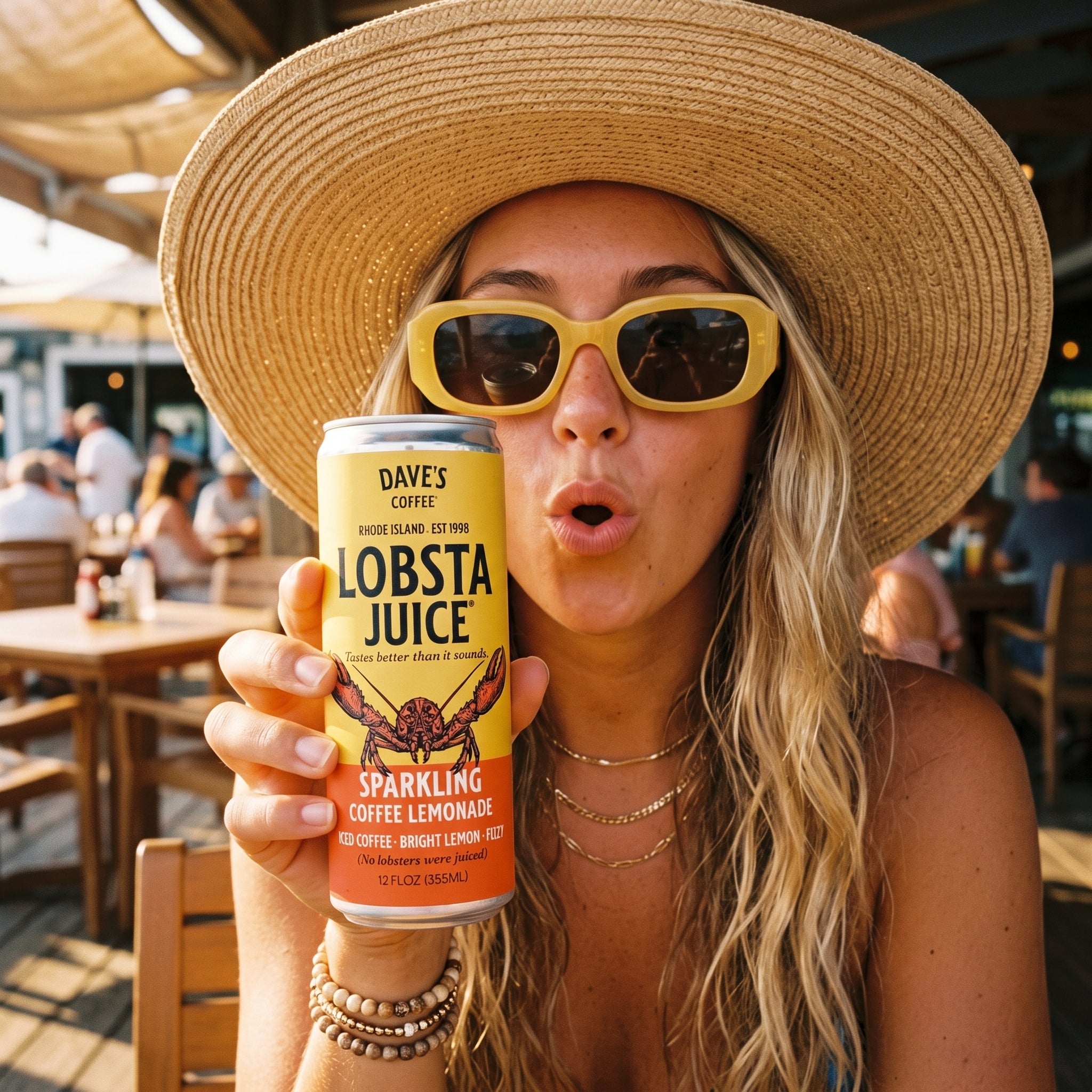 Lobsta Juice Sparkling Coffee Lemonade 4-Pack RTD Cold Brew