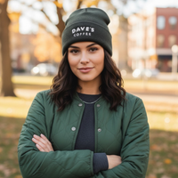 Dave’s Coffee logo Beanie by Dri Duck