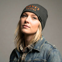 Dave's Coffee Embroidered Knit Beanie | Charcoal Gray