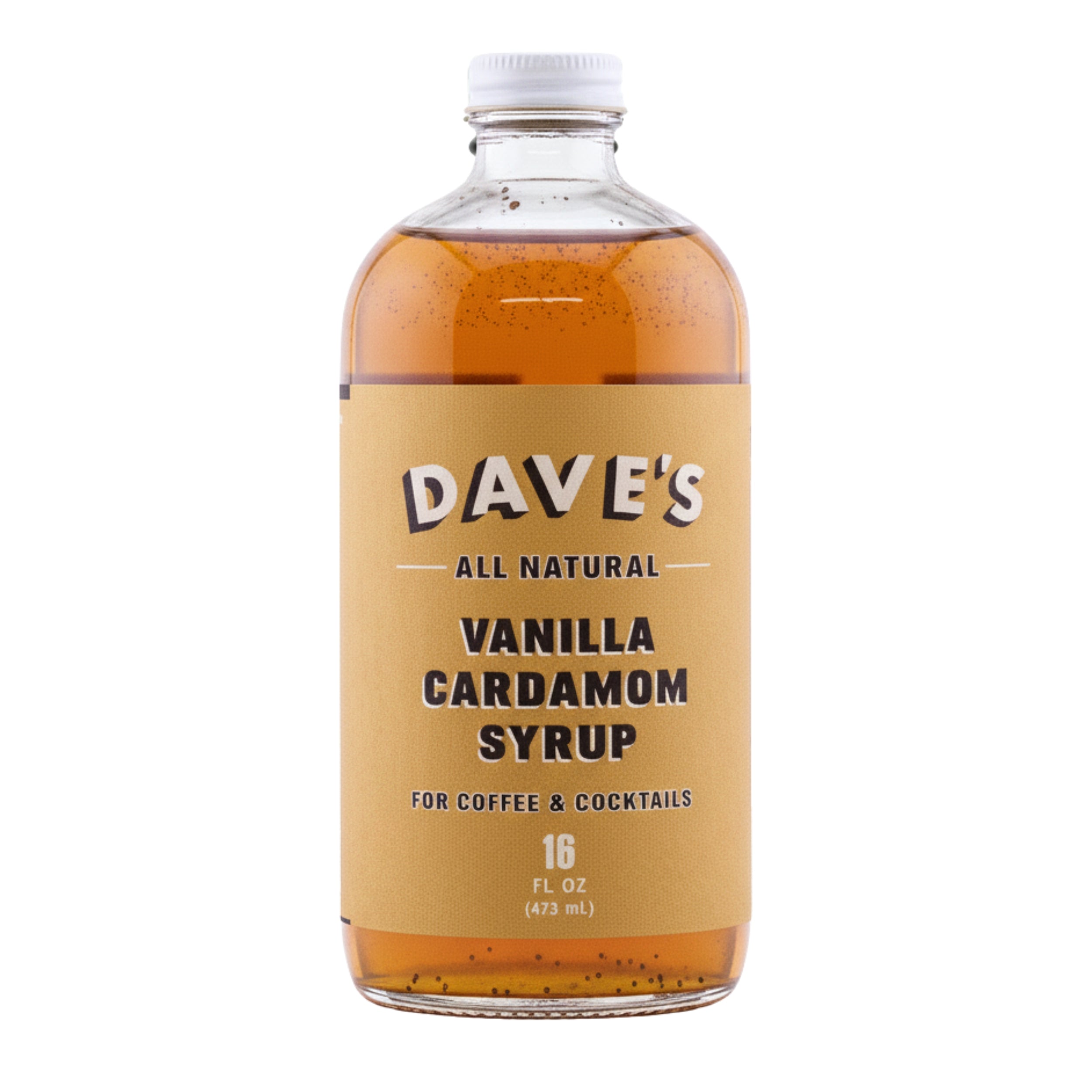 Cardamom Vanilla Syrup for Coffee, Lattes & Cocktails – 16oz – Dave's ...
