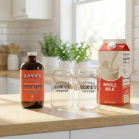Coffee Milk Kit - Rhode Island Syrup with Logo Can Glasses