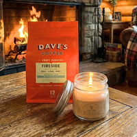 Dave's Coffee "Fireside" & "Cozy Cabin" Candle Gift Set