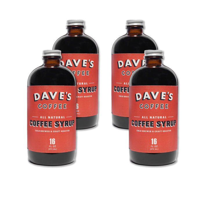 Dave's Original Rhode Island Coffee Milk Syrup (16oz) - 4 Pack