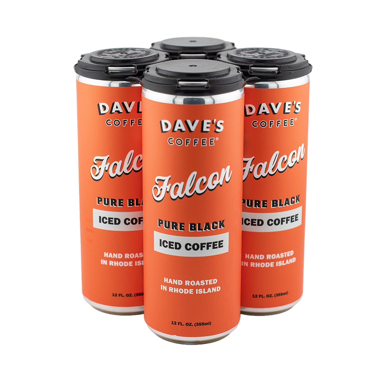 Falcon Pure Black Iced Coffee | Flash-Brewed 4-Pack – Dave's Coffee