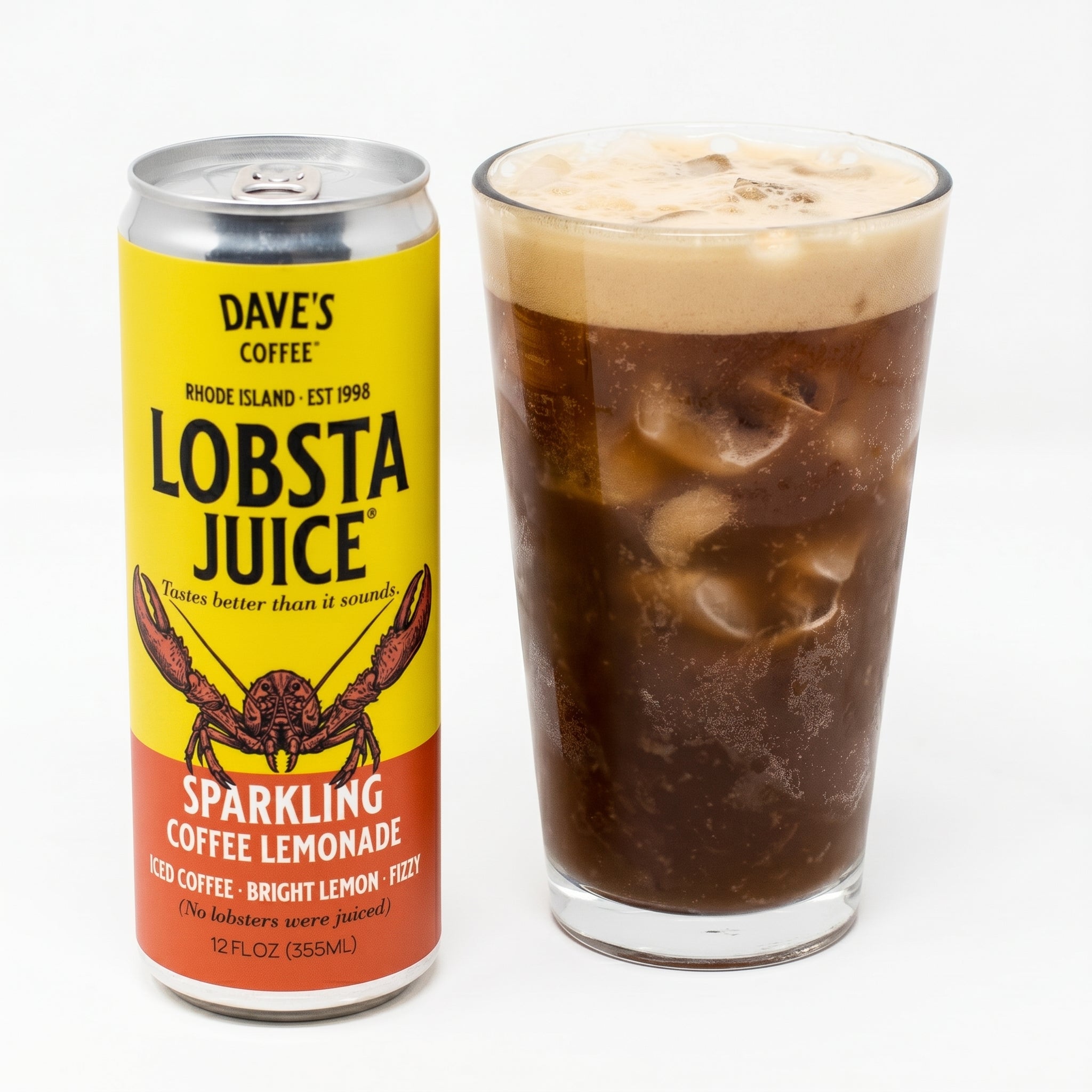 Lobsta Juice Sparkling Coffee Lemonade 4-Pack RTD Cold Brew