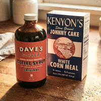 The Classic: Dave’s Coffee Syrup & Kenyon’s Johnny Cake Corn Meal