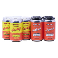 Ready-to-Drink Iced Coffee Variety Pack | Lemon Shandy & Pure Black | 8×12 oz