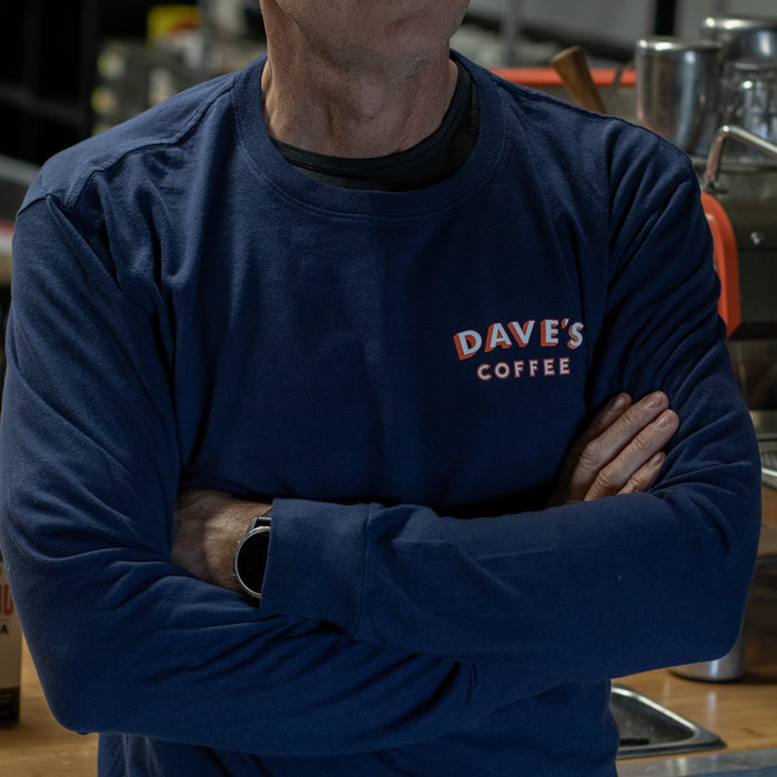 Long Sleeve Unisex Dave's Coffee Tee Shirt