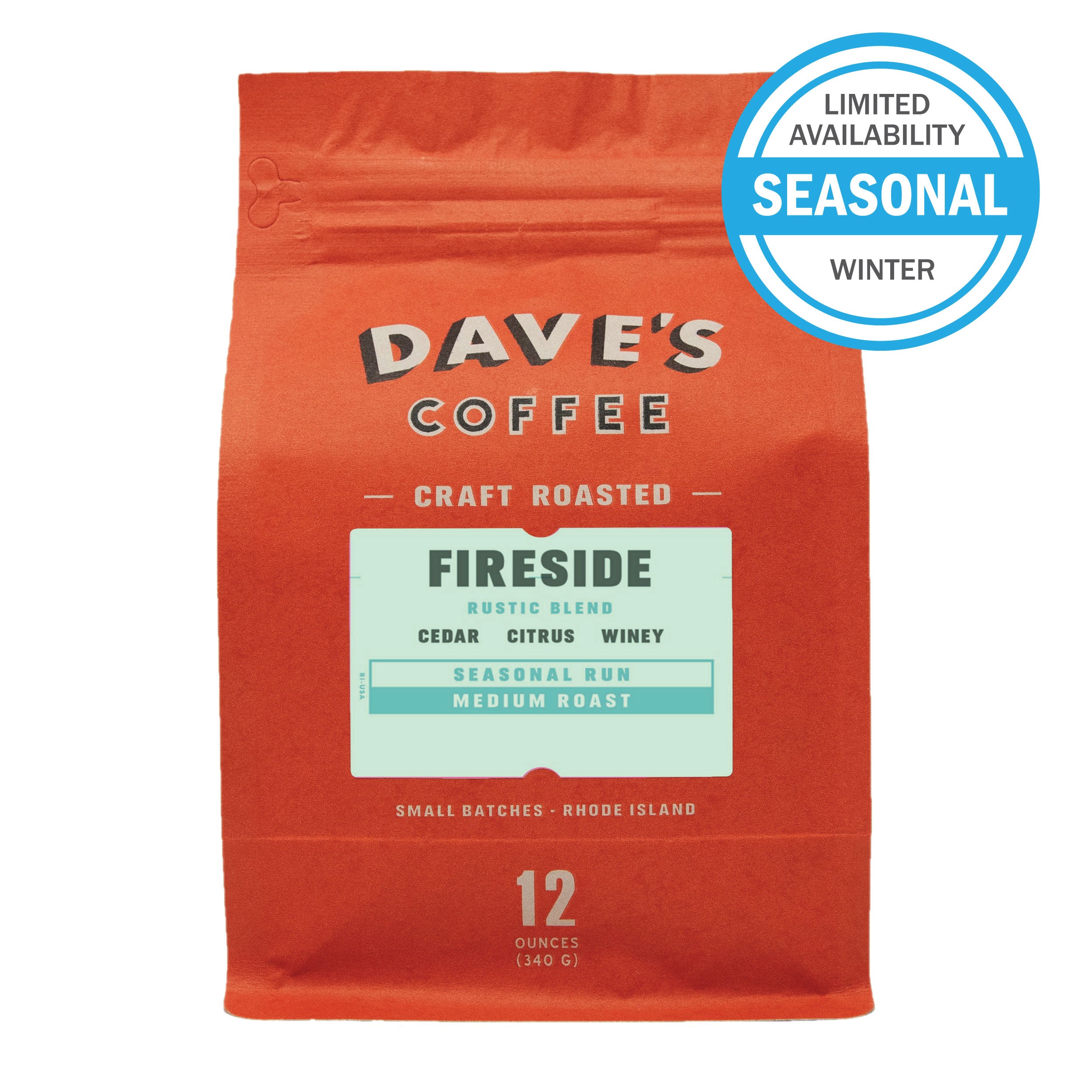 Fireside Coffee | Dave's Coffee | Rhode Island